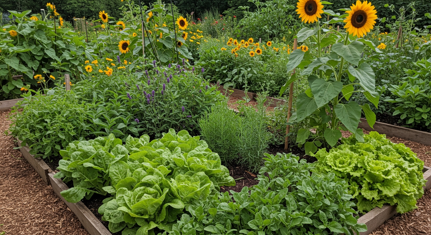 companion planting guide for vegetable gardens - illustration 1